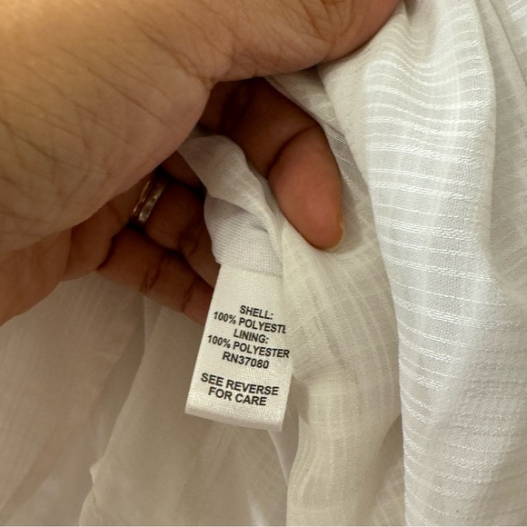 💜 3/$15 CATO White blouse Small - Picture 4 of 6